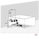 Acqua Vapore Whirlpool Pool Badewanne Wanne W40-EA 180x120cm Reinigungsfunktion passive Schlauch-Reinigung