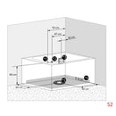 Acqua Vapore Whirlpool Pool Badewanne Wanne W42-L-EA 180x120cm Reinigungsfunktion passive Schlauch-Reinigung