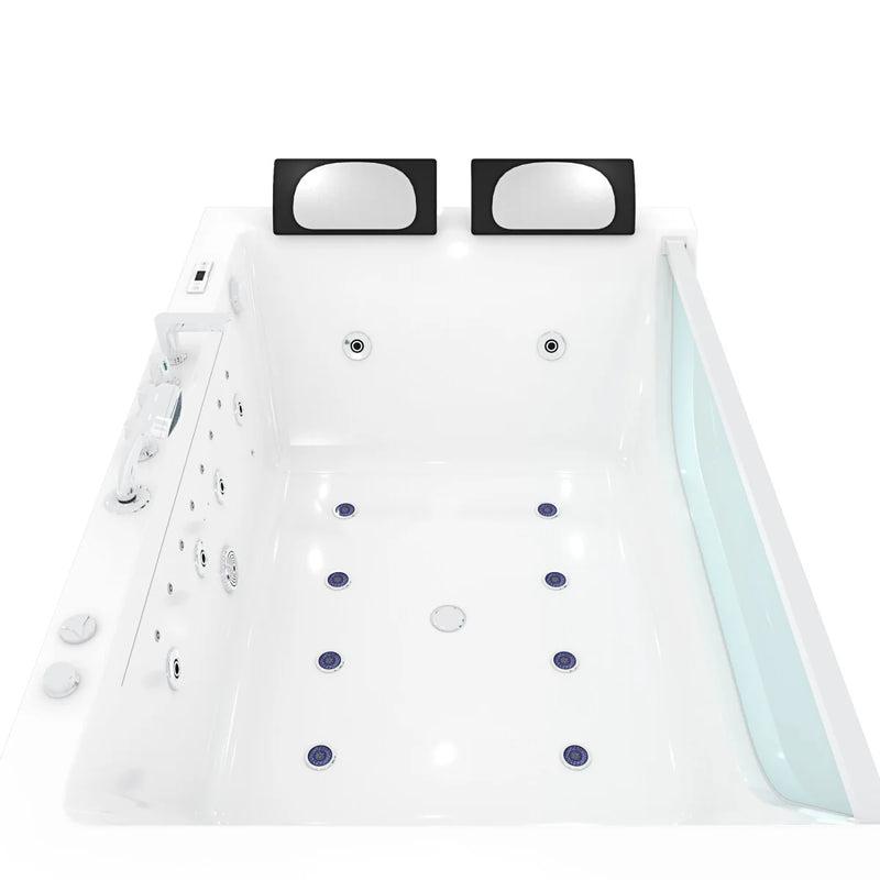 Acqua Vapore Whirlpool Pool Badewanne Wanne W42-L-SC-EA 180x120cm Reinigungsfunktion aktive Schlauch-Reinigung