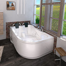 Acqua Vapore Whirlpool Topausstattung Pool Badewanne Eckwanne Wanne W23H-R 120x182cm
