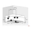 Acqua Vapore Whirlpool Topausstattung Pool Badewanne Eckwanne Wanne W23H-TH-R 120x182cm