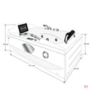 Acqua Vapore Whirlpool Vollausstattung Pool Badewanne Wanne mit TV T42R-ALL 92x171cm