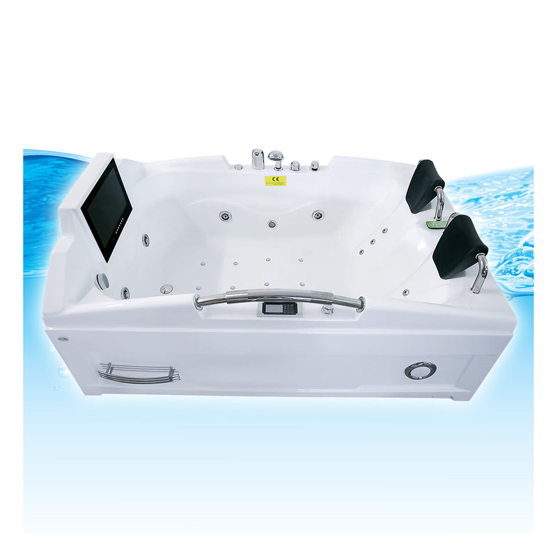 Acqua Vapore Whirlpool Vollausstattung Pool Wanne Eckwanne mit TV T18R-TH 120x188cm