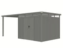 StarLine Metall Gerätehaus Modell Style 7,56 m² Spar-Set-1 Alu Grau