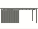 StarLine Metall Gerätehaus Modell Style 7,56 m² Spar-Set-1 Alu Grau