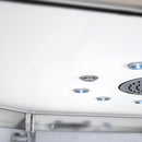 Mazur MUE-H1200-11L LINKS WEISS Duschkabine mit Hydromassage und Dampfsauna 120 x 90 x 217 cm