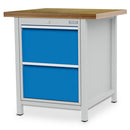 Bedrunka+Hirth cabinet workbench, depth 750 mm, R 18-24, number of drawers: 2, number of hinged doors: 1