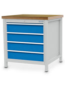 Bedrunka+Hirth box workbench width 810 mm, R24-24, 4 x drawers