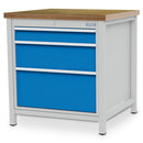 Bedrunka+Hirth cabinet workbench, depth 750 mm, R 24-24, number of drawers: 3