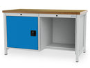Bedrunka+Hirth box workbench, depth 750 mm, R 24-24, number of hinged doors: 1