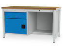 Bedrunka+Hirth cabinet workbench, depth 750 mm, R 24-24, number of drawers: 1, number of hinged doors: 1