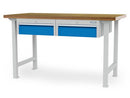 Bedrunka+Hirth modular workbench, depth 750 mm, R 18-24, number of drawers: 2