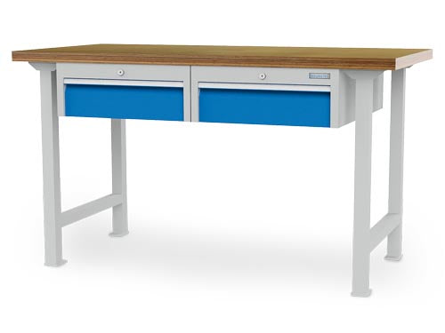Bedrunka+Hirth modular workbench, depth 750 mm, R 18-24, number of drawers: 2