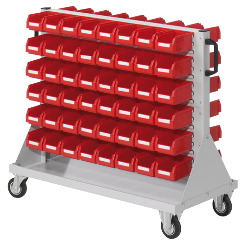 Bedrunka+Hirth trolley size 2, 96 open-fronted storage bins