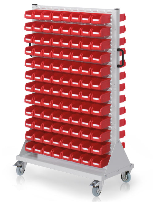 Bedrunka+Hirth trolley size 4, 192 open-fronted storage bins
