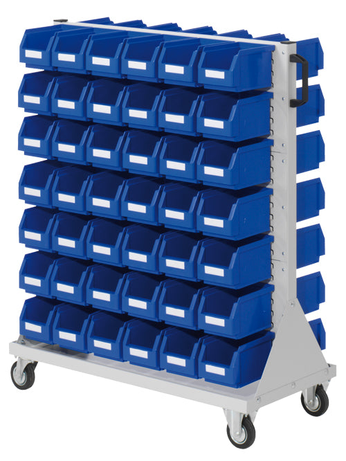 Bedrunka+Hirth trolley size 3, 84 open-fronted storage bins