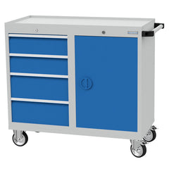 Bedrunka+Hirth Mobiler Schubladenschrank, Tiefe 500 mm, R 18-16, Schubladenanzahl: 4 – Vorschau 1