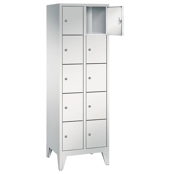 Bedrunka+Hirth Fächerschrank mit 150 mm hohen Füßen, Abteilbreite in mm: 300, Abteile: 3 x 5