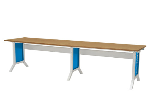 Bedrunka+Hirth Workline-Arbeitstisch Breite 3000 mm, höhenverstellbar mit Klemmfeststellung