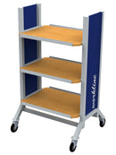 Bedrunka+Hirth workline mobile, height adjustable, 3x shelves