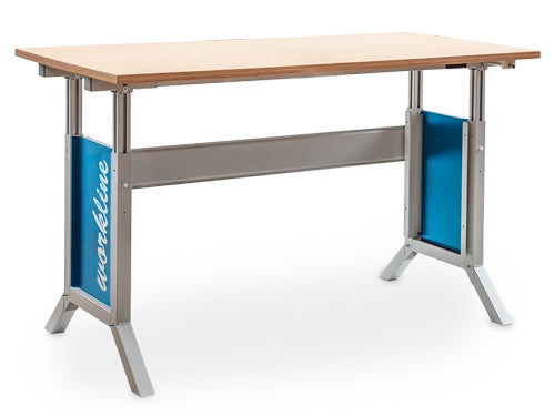 Bedrunka+Hirth Workline-Arbeitstisch Breite 1500 mm, höhenverstellbar mit Kurbelfeststellung