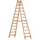 EUROLINE Ladders No. 10501/10502 Wooden Stepladder with Bucket Hook