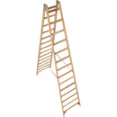 EUROLINE Ladders No. 10501/10502 Wooden Stepladder with Bucket Hook
