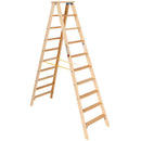 EUROLINE Ladders No. 10503 Wooden Stepladder