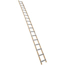 EUROLINE Ladders No. 11102 Wood / aluminum roofer's ladder