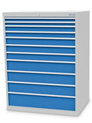 Bedrunka+Hirth Schubladenschrank, Tiefe 736 mm, R 36-24, Schubladenanzahl: 11