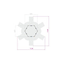 Lars Laj Sechseckige Schaukel Nature Spielplatz