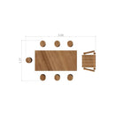 Lars Laj Nature table with chair and stools playground 