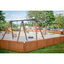 Lars Laj Double Swing II Baby Swing and Tire Swing Playground 