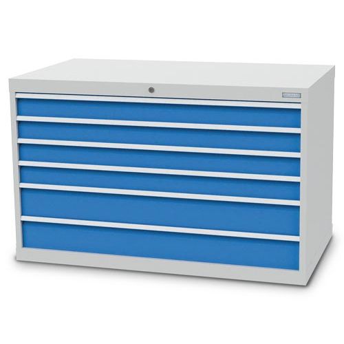 Bedrunka+Hirth Schubladenschrank, Tiefe 736 mm, R 48-24, Schubladenanzahl: 6