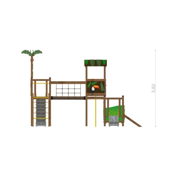 Aire de jeux Jungle Bridge de Lars Laj 