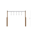 Lars Laj Horizontale Leiter mit Kletterringen Sportgeräte