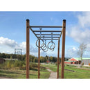 Lars Laj Horizontale Leiter mit Kletterringen Sportgeräte