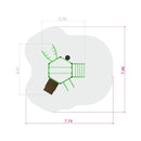 Lars Laj Sechseck-Trainingsset mit Treppe Sportgeräte