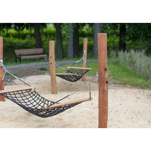 hängematten spielplatz Lars Laj Zweifach Hängematte Spielplatz