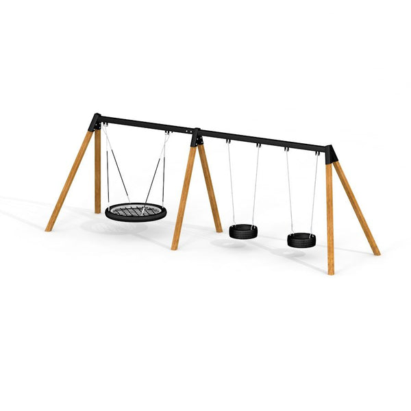 Aire de jeux Lars Laj Triple Swing 2+1 (BNS 120) 