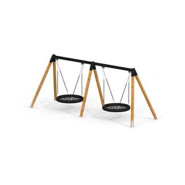Balançoire double nid d'oiseau Lars Laj (BNS 120 cm) Aire de jeux