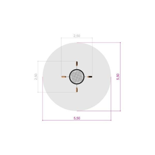 Lars Laj Robinia Swing 4 Posts (BNS 120 cm) Playground 