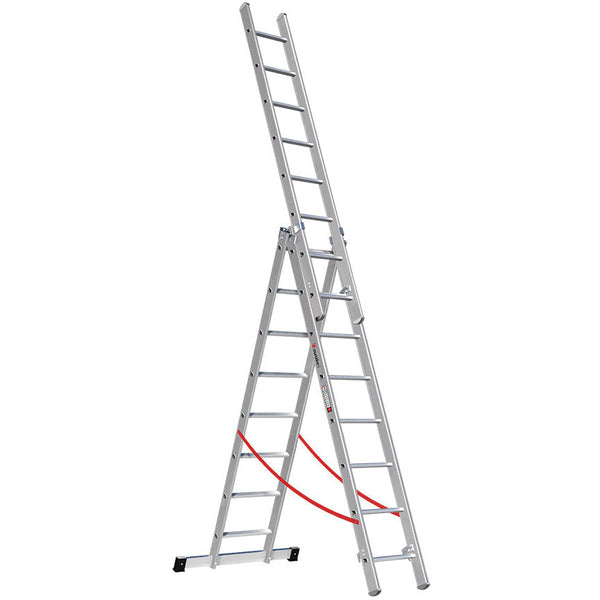 EUROLINE Ladders Nr. 207 Aluminium multifunctionele ladder 3-delig