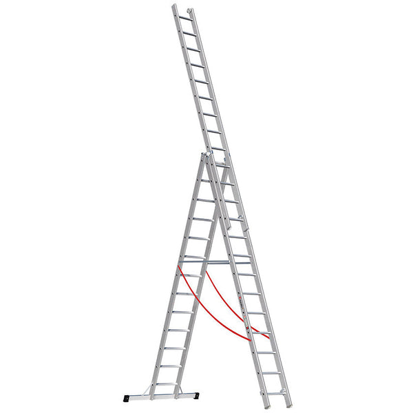 EUROLINE Ladders Nr. 207 Aluminium multifunctionele ladder 3-delig