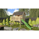 Maison sur pilotis Akubi "Fidel" SET naturel avec toboggan à vagues 3m vert