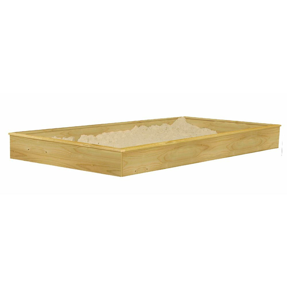Akubi Stelzenhaus "Fidel" SET naturbelassen mit Wellenrutsche 3m blau, Sandkasten natur