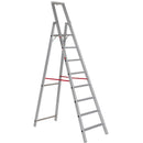 EUROLINE Ladders No. 22577 Aluminium stepladder with safety bridge