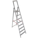 EUROLINE Ladders No. 22577 Aluminium stepladder with safety bridge