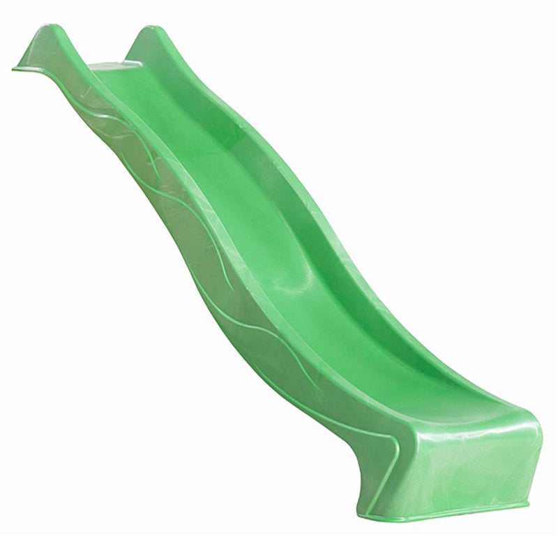 Akubi Spielturm Pultdach SET naturbelassen mit Schiffsanbau oben,  Anbauplattform XL, Rutsche grün