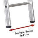 EUROLINE Ladders No. 301 Aluminium Rung Ladder